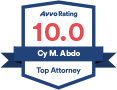 Avvo Rating 10.0 - Top Attorney Badge